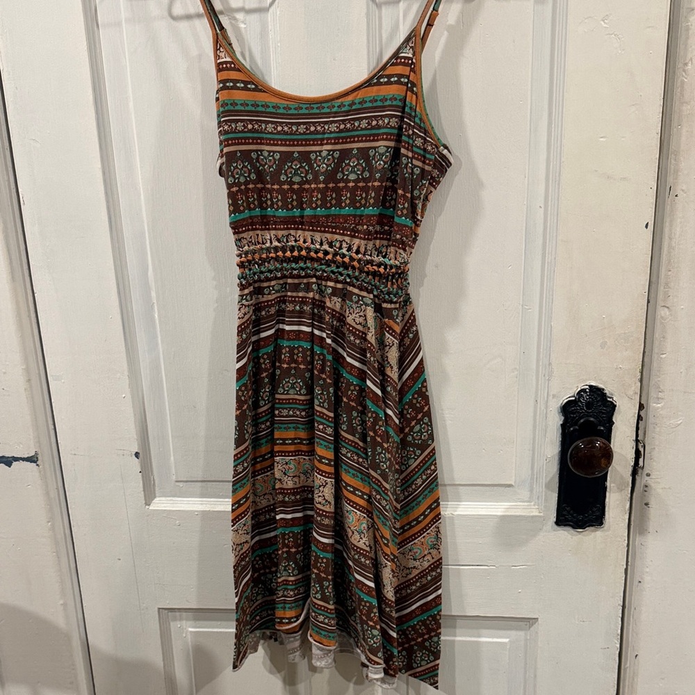 Bohemian Striped Multicolor Dress